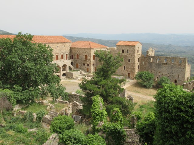 Het klooster complex in Mystrs